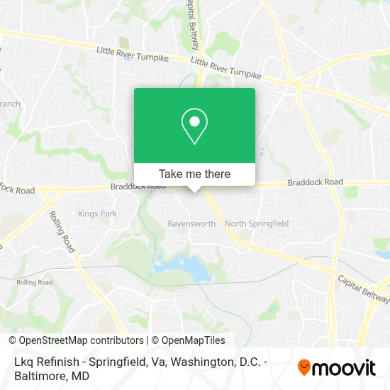 Lkq Refinish - Springfield, Va map