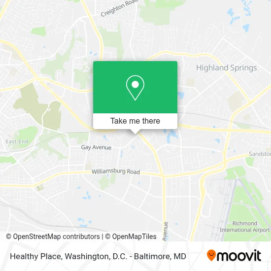 Healthy Place map