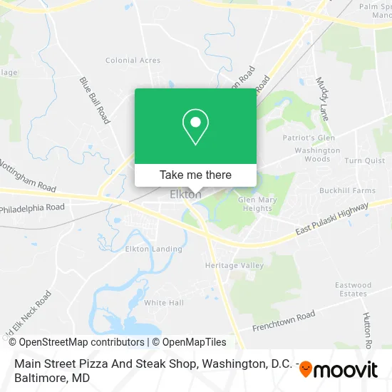 Main Street Pizza And Steak Shop map