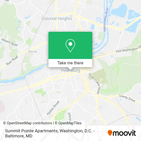Summit Pointe Apartments map