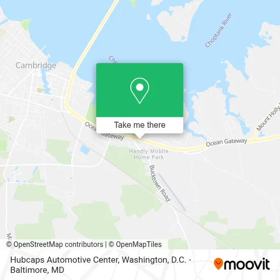 Hubcaps Automotive Center map