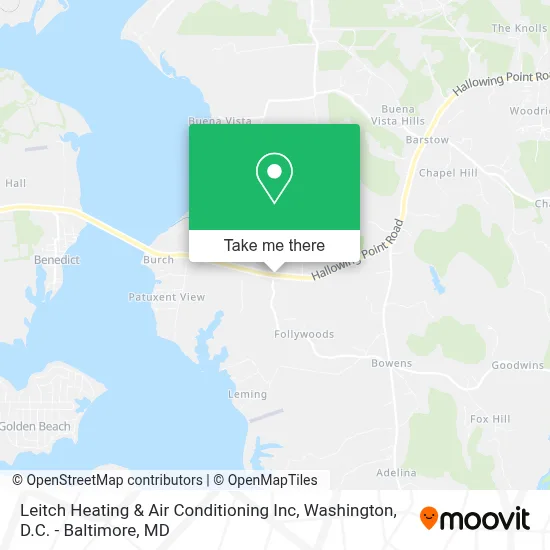 Leitch Heating & Air Conditioning Inc map