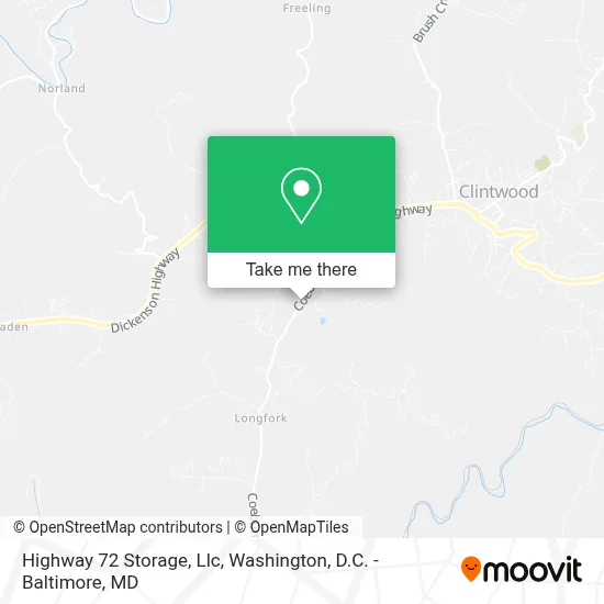 Highway 72 Storage, Llc map