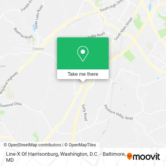 Line-X Of Harrisonburg map