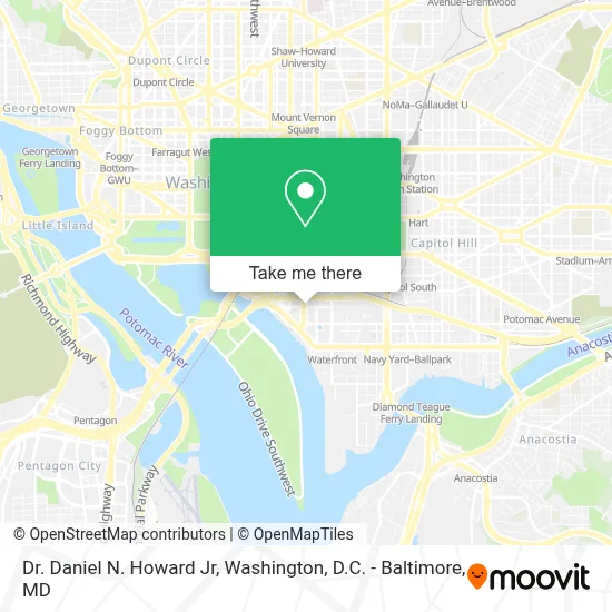 Dr. Daniel N. Howard Jr map