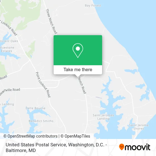United States Postal Service map