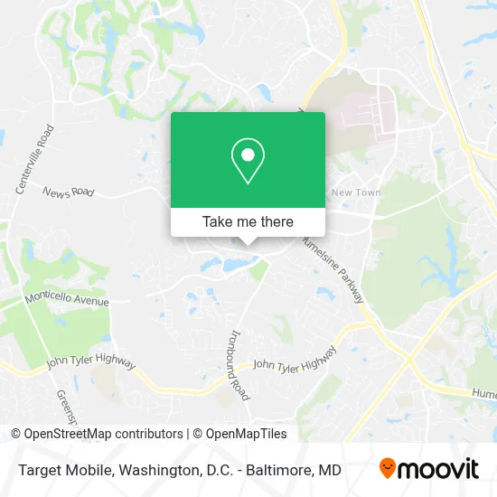 Target Mobile map