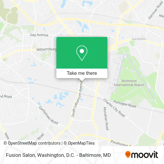 Fusion Salon map