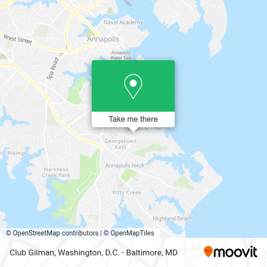 Club Gilman map