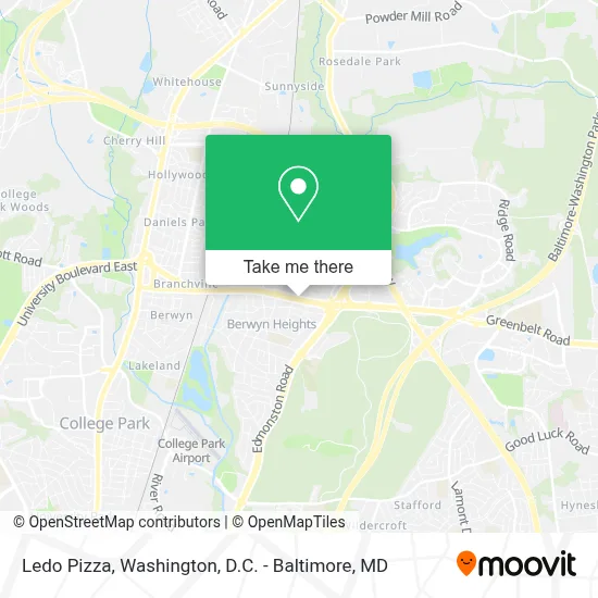 Ledo Pizza map