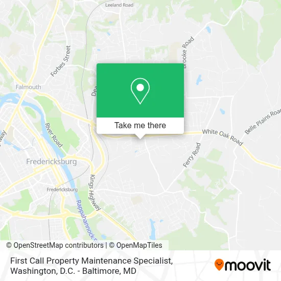 First Call Property Maintenance Specialist map
