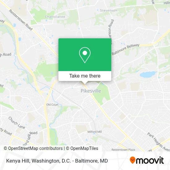 Kenya Hill map