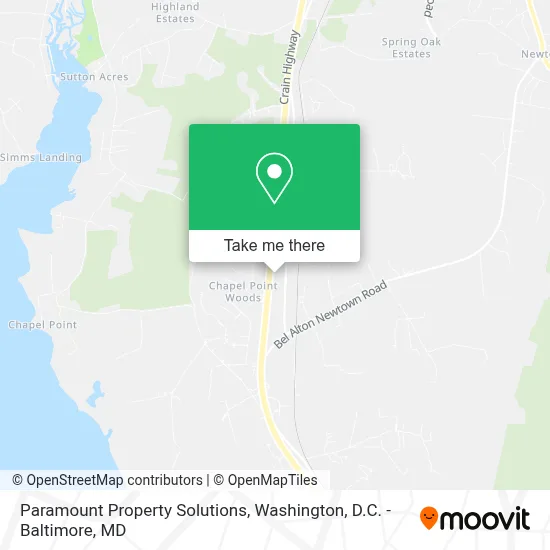 Paramount Property Solutions map