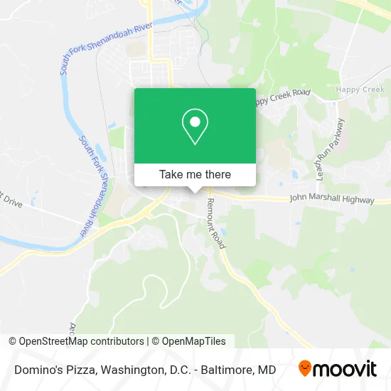 Domino's Pizza map