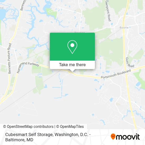 Cubesmart Self Storage map