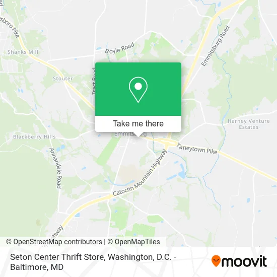 Seton Center Thrift Store map