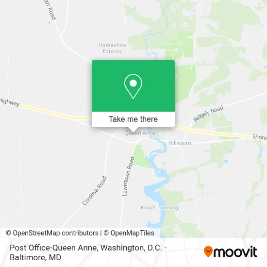 Post Office-Queen Anne map