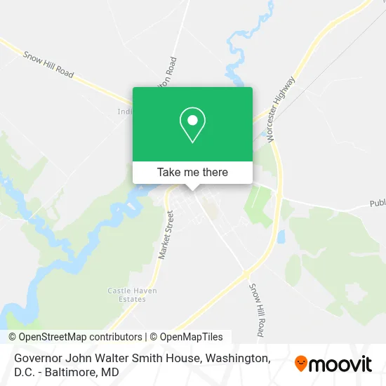 Governor John Walter Smith House map