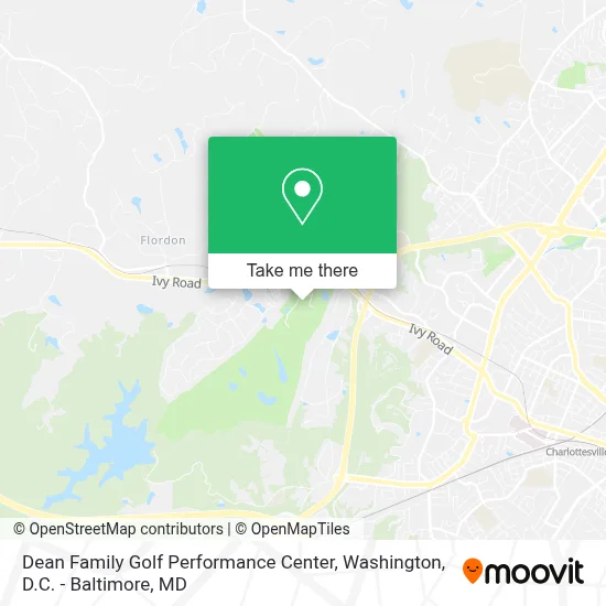 Dean Family Golf Performance Center map