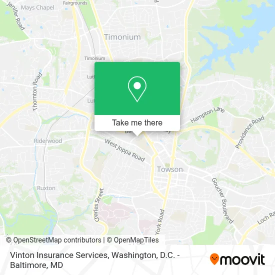 Vinton Insurance Services map