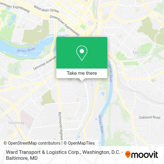 Ward Transport & Logistics Corp. map