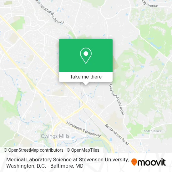 Medical Laboratory Science at Stevenson University map