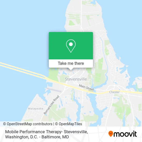 Mobile Performance Therapy- Stevensville map