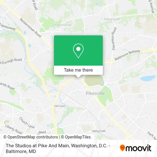 The Studios at Pike And Main map
