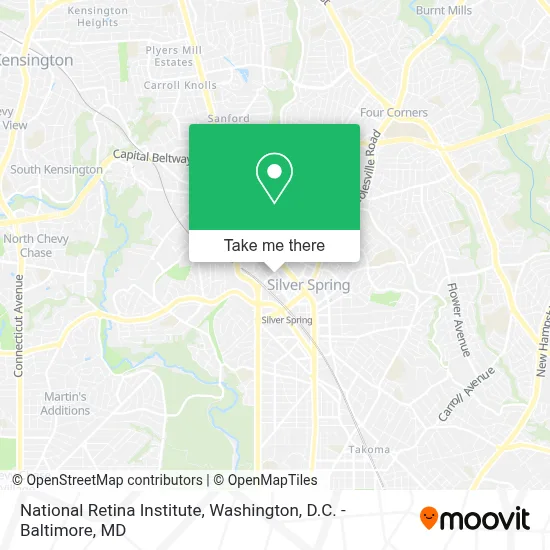 National Retina Institute map