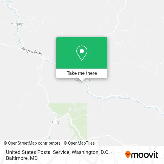 United States Postal Service map