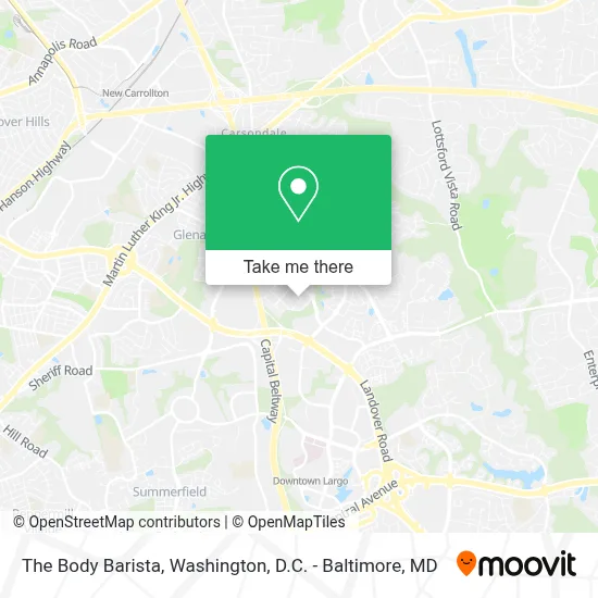The Body Barista map