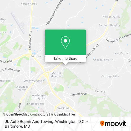 Jb Auto Repair And Towing map