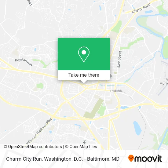 Charm City Run map