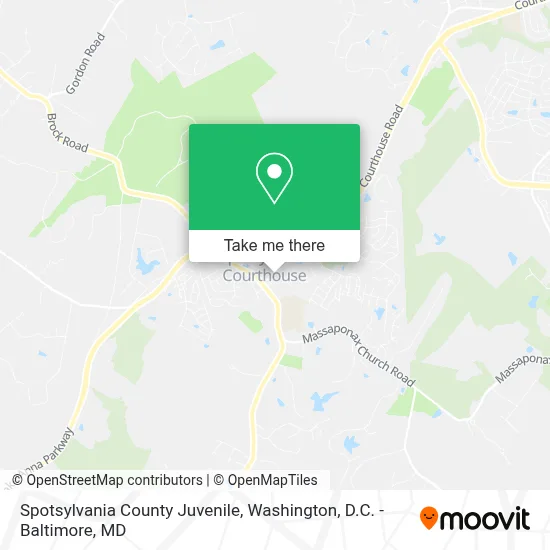 Spotsylvania County Juvenile map