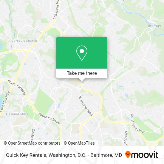 Quick Key Rentals map