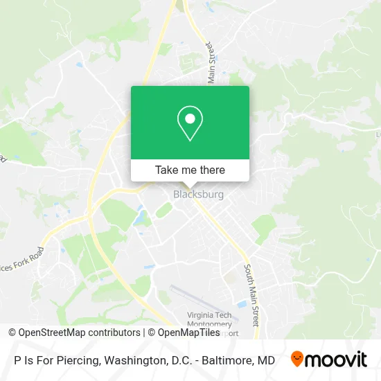 P Is For Piercing map