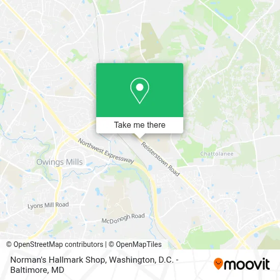 Norman's Hallmark Shop map