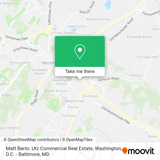 Matt Barto: Utz Commercial Real Estate map