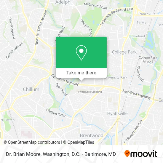 Dr. Brian Moore map