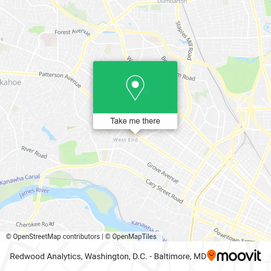 Redwood Analytics map