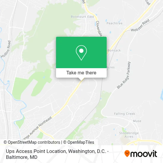 Ups Access Point Location map