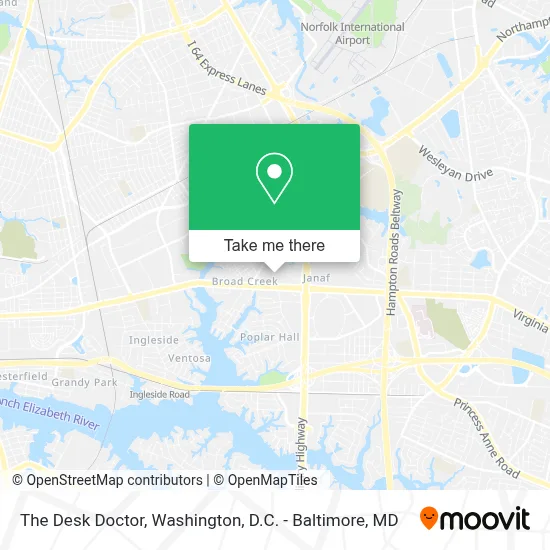 The Desk Doctor map