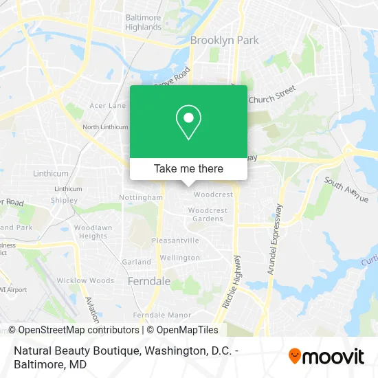 Natural Beauty Boutique map
