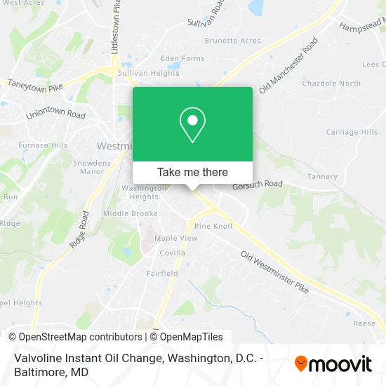 Valvoline Instant Oil Change map