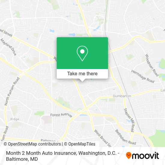 Month 2 Month Auto Insurance map