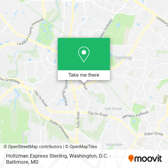Holtzman Express Sterling map