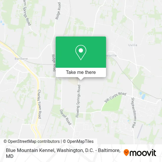 Blue Mountain Kennel map