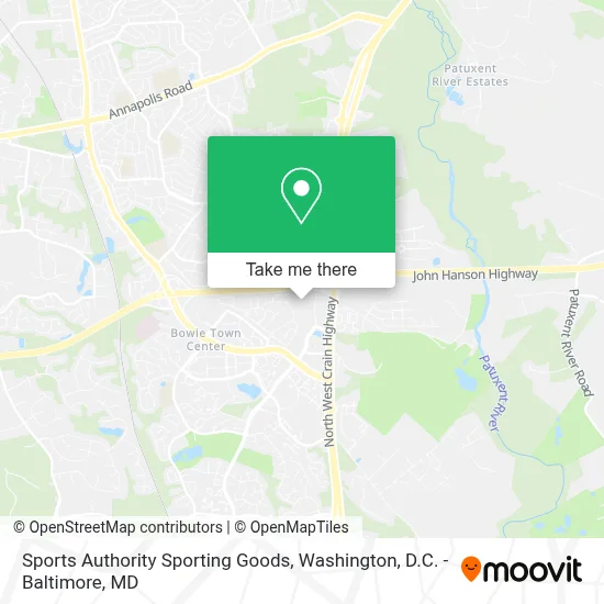Sports Authority Sporting Goods map