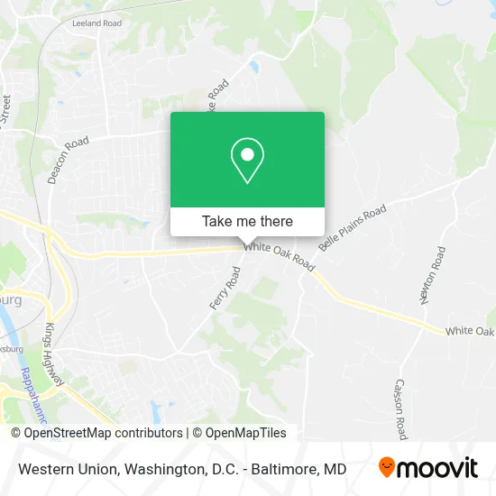 Western Union map