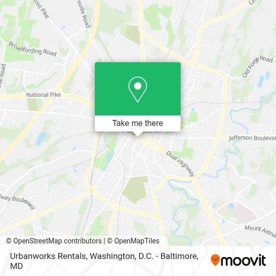 Urbanworks Rentals map